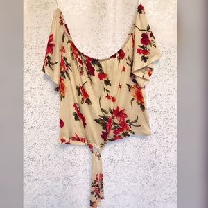 Off Shoulder Floral Top